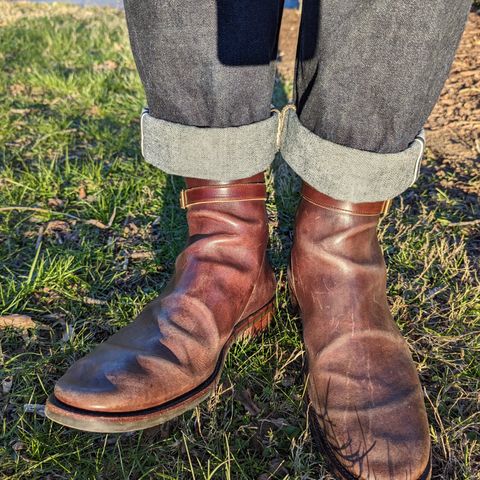 View photo of Benzein Jodhpur Boots in Maryam Brown Horsebutt