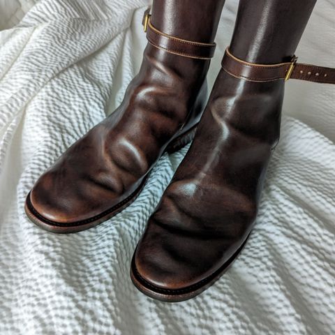 View photo of Benzein Jodhpur Boots in Maryam Brown Horsebutt