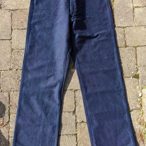 View photo of Black Sign Sashiko Miner Trousers in Unknown Material