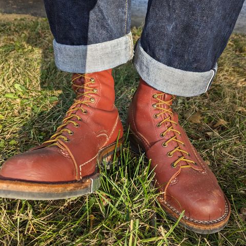 Wesco Highliner in Seidel Redwood Oil Tan