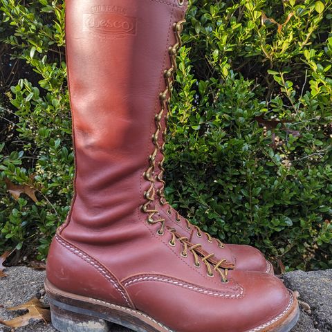 Wesco Highliner in Seidel Redwood Oil Tan