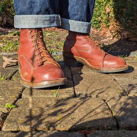 Wesco Highliner in Seidel Redwood Oil Tan