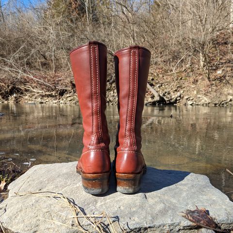Wesco Highliner in Seidel Redwood Oil Tan