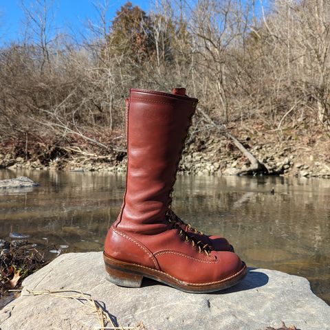 Wesco Highliner in Seidel Redwood Oil Tan