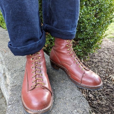 Wesco Highliner in Seidel Redwood Oil Tan