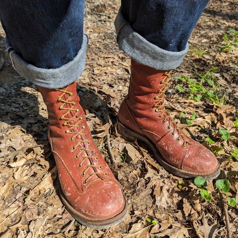 View photo of Wesco Highliner in Seidel Redwood Oil Tan