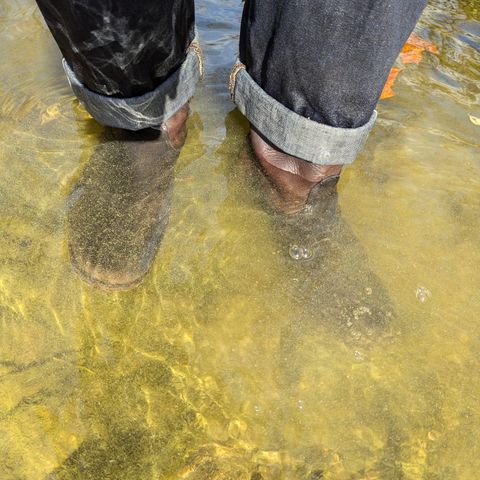 Search result thumbnail of At The Front Jackboots in Natural Chrome Re-Tan & Natural Chrome Re-Tan Rough Out