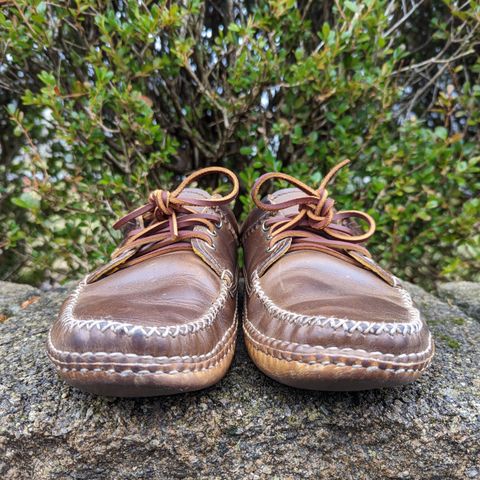 View photo of Quoddy Blucher in Horween Olive Chromexcel