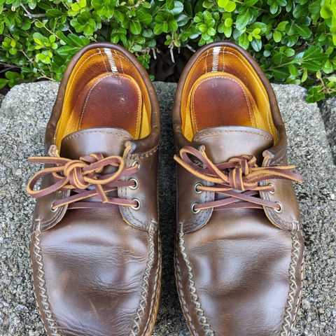 View photo of Quoddy Blucher in Horween Olive Chromexcel