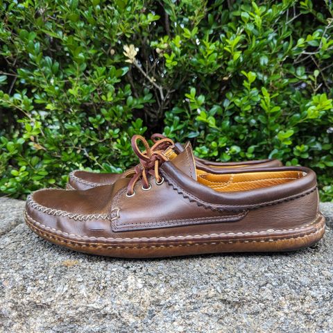 View photo of Quoddy Blucher in Horween Olive Chromexcel