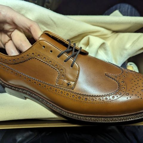 Grant Stone Longwing in D'Annonay British Tan Calf