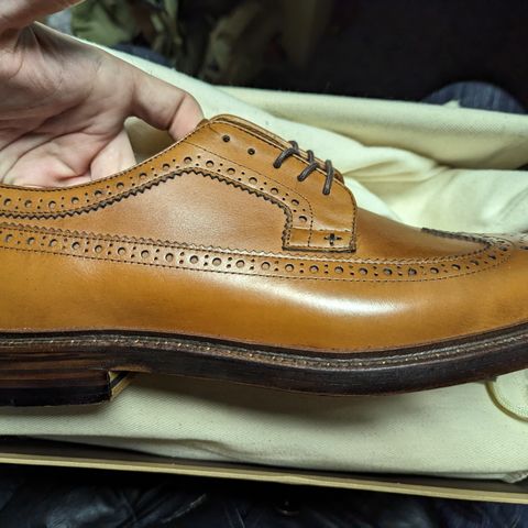 Grant Stone Longwing in D'Annonay British Tan Calf