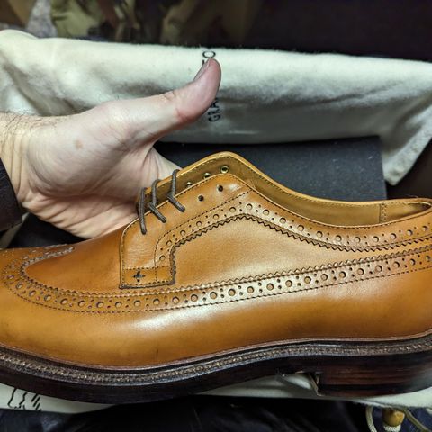 Grant Stone Longwing in D'Annonay British Tan Calf