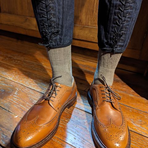 Grant Stone Longwing in D'Annonay British Tan Calf