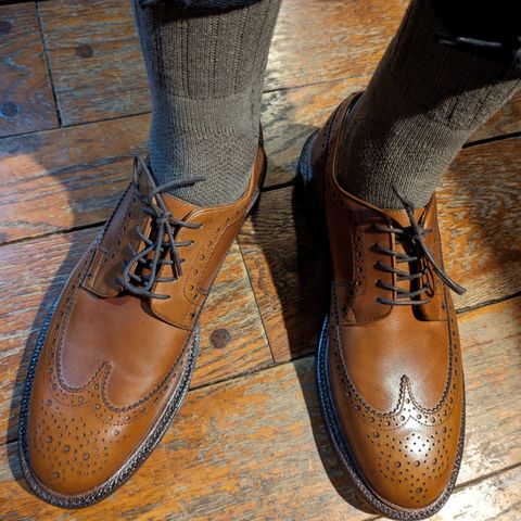 Grant Stone Longwing in D'Annonay British Tan Calf