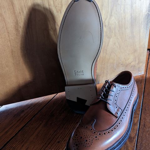 Grant Stone Longwing in D'Annonay British Tan Calf