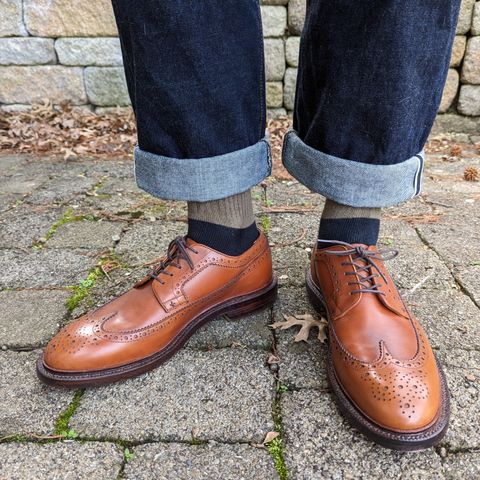 Grant Stone Longwing in D'Annonay British Tan Calf