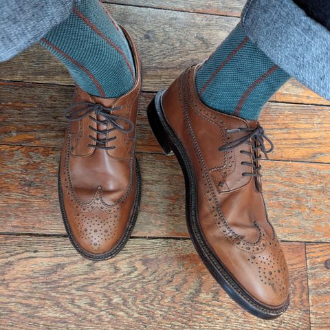 Grant Stone Longwing in D'Annonay British Tan Calf