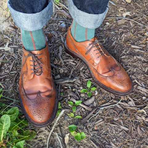 Grant Stone Longwing in D'Annonay British Tan Calf