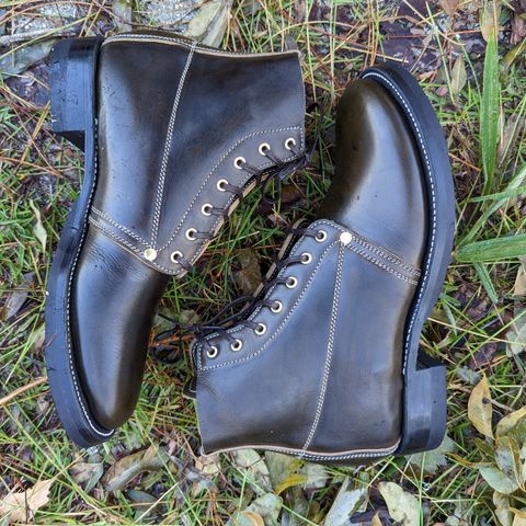 Unsung U 22-1 Slog Boot in Wickett & Craig Olive H Latigo