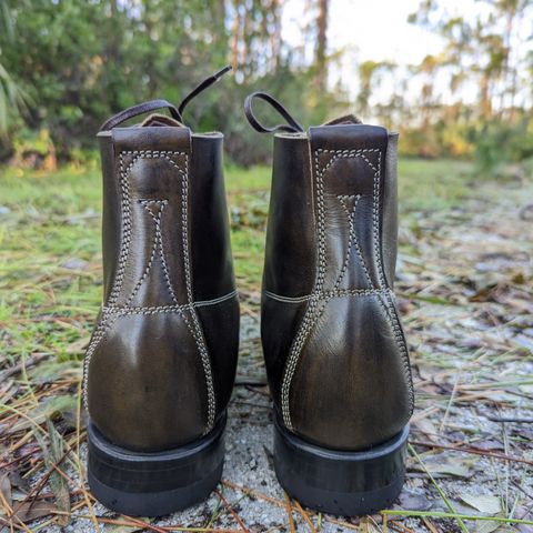 Unsung U 22-1 Slog Boot in Wickett & Craig Olive H Latigo