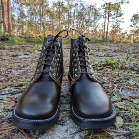 Unsung U 22-1 Slog Boot in Wickett & Craig Olive H Latigo