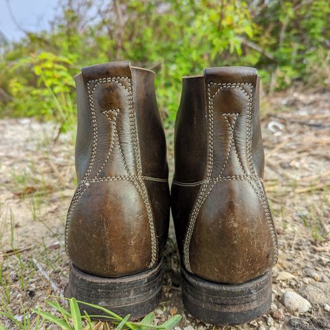Unsung U 22-1 Slog Boot in Wickett & Craig Olive H Latigo