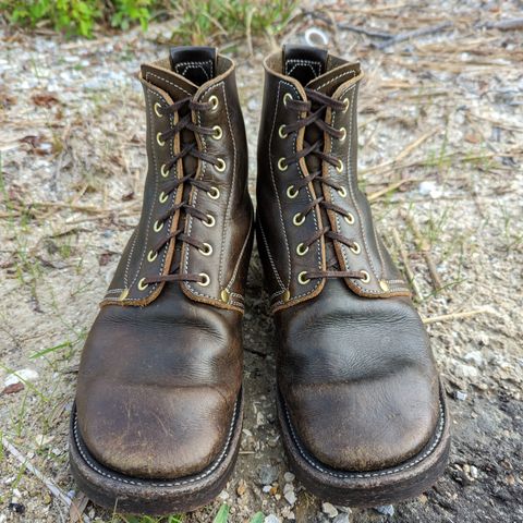 Unsung U 22-1 Slog Boot in Wickett & Craig Olive H Latigo