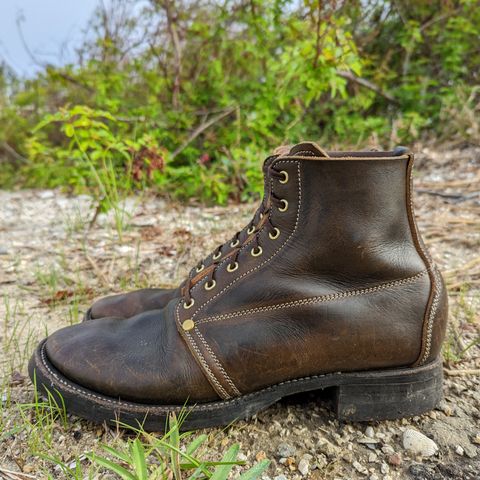 Unsung U 22-1 Slog Boot in Wickett & Craig Olive H Latigo