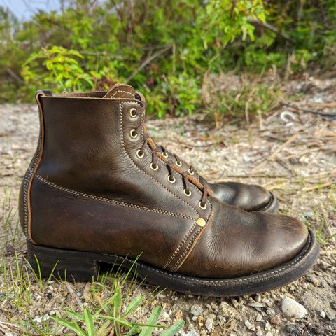 Unsung U 22-1 Slog Boot in Wickett & Craig Olive H Latigo