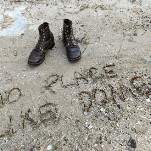Unsung U 22-1 Slog Boot in Wickett & Craig Olive H Latigo