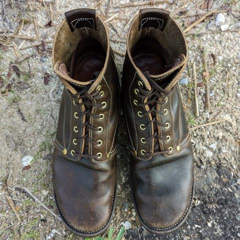 Unsung U 22-1 Slog Boot in Wickett & Craig Olive H Latigo