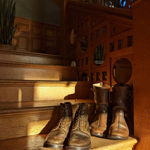 Unsung U 22-1 Slog Boot in Wickett & Craig Olive H Latigo