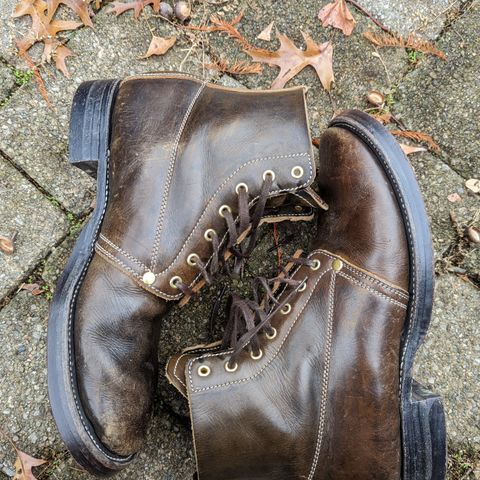 Unsung U 22-1 Slog Boot in Wickett & Craig Olive H Latigo