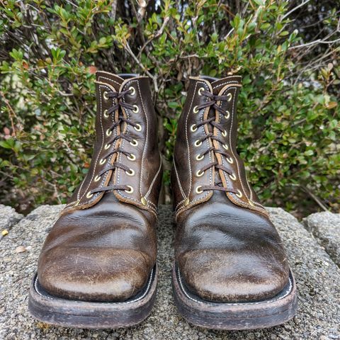 Unsung U 22-1 Slog Boot in Wickett & Craig Olive H Latigo