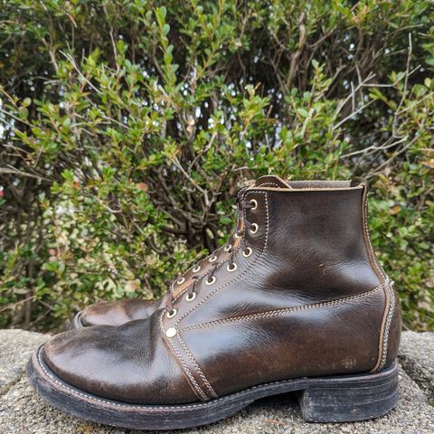 Unsung U 22-1 Slog Boot in Wickett & Craig Olive H Latigo
