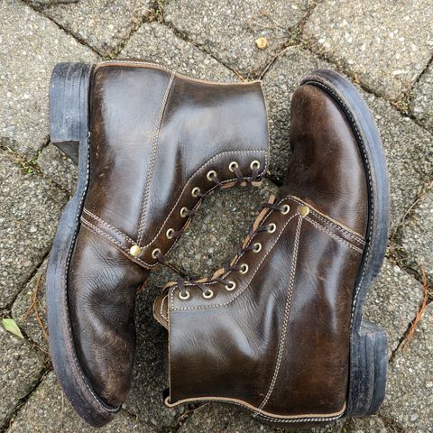 Unsung U 22-1 Slog Boot in Wickett & Craig Olive H Latigo