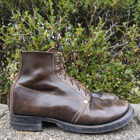 Unsung U 22-1 Slog Boot in Wickett & Craig Olive H Latigo