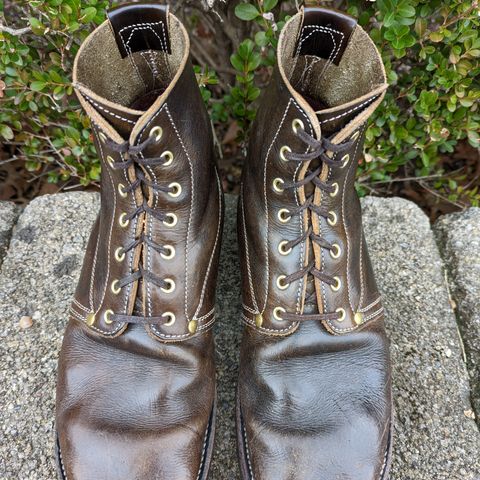 Unsung U 22-1 Slog Boot in Wickett & Craig Olive H Latigo