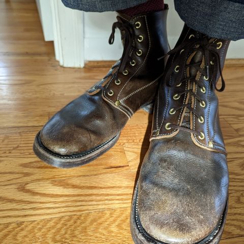 Unsung U 22-1 Slog Boot in Wickett & Craig Olive H Latigo
