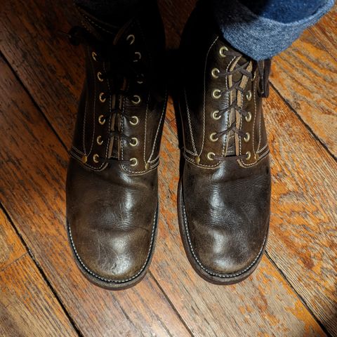 Unsung U 22-1 Slog Boot in Wickett & Craig Olive H Latigo