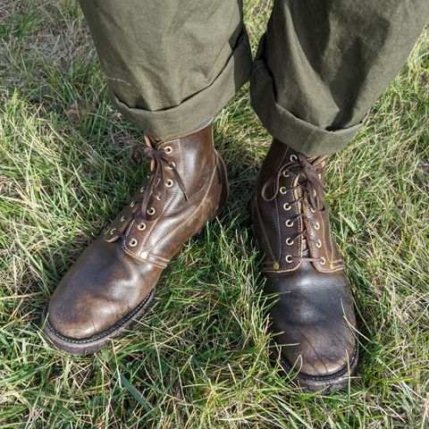 Unsung U 22-1 Slog Boot in Wickett & Craig Olive H Latigo