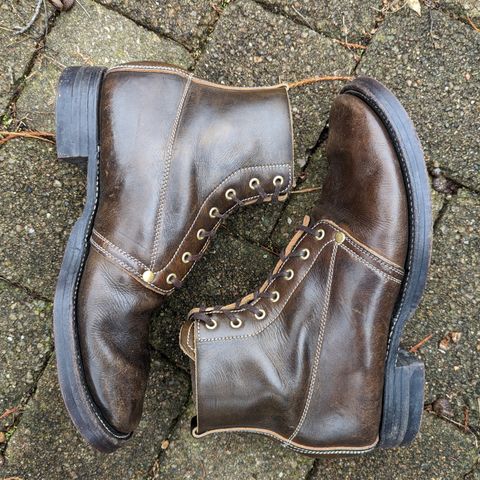 Unsung U 22-1 Slog Boot in Wickett & Craig Olive H Latigo