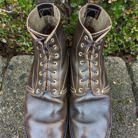 Unsung U 22-1 Slog Boot in Wickett & Craig Olive H Latigo