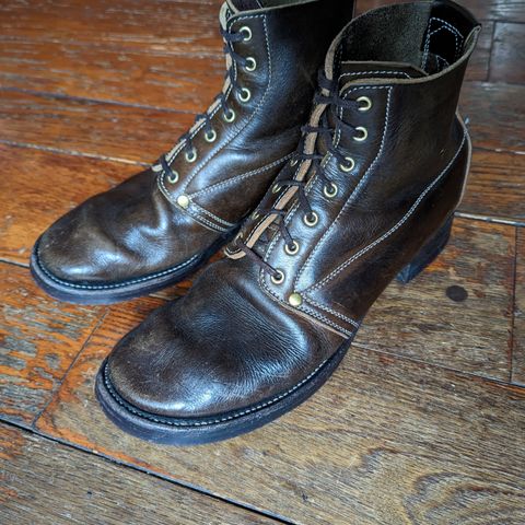Unsung U 22-1 Slog Boot in Wickett & Craig Olive H Latigo