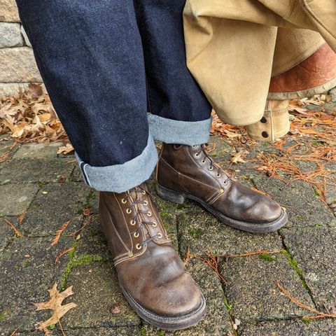 Unsung U 22-1 Slog Boot in Wickett & Craig Olive H Latigo