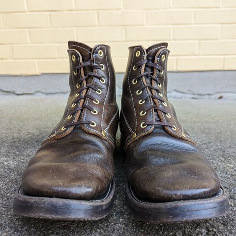 Unsung U 22-1 Slog Boot in Wickett & Craig Olive H Latigo
