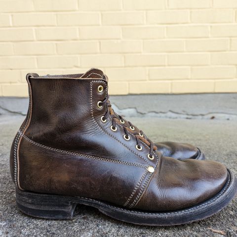 Unsung U 22-1 Slog Boot in Wickett & Craig Olive H Latigo