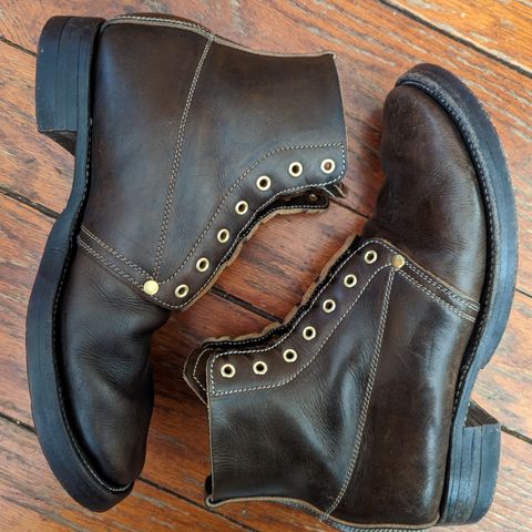 Unsung U 22-1 Slog Boot in Wickett & Craig Olive H Latigo