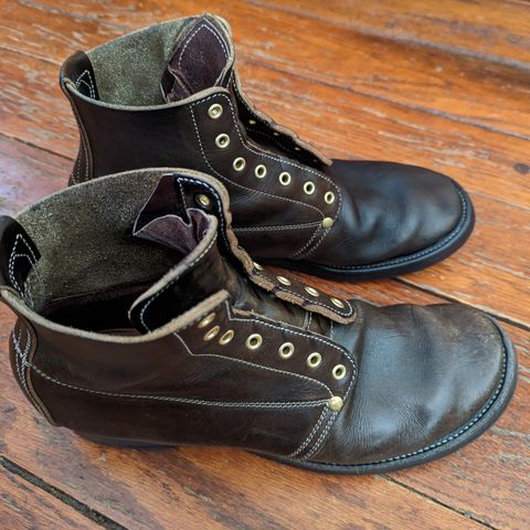 Unsung U 22-1 Slog Boot in Wickett & Craig Olive H Latigo